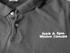 Spick & Span uniformed window cleaners