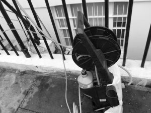 Power Washer being used to cleaning in Belgravia