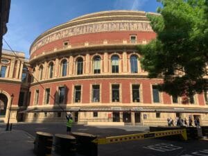 Window cleaning outside the Albert Hall, SW7